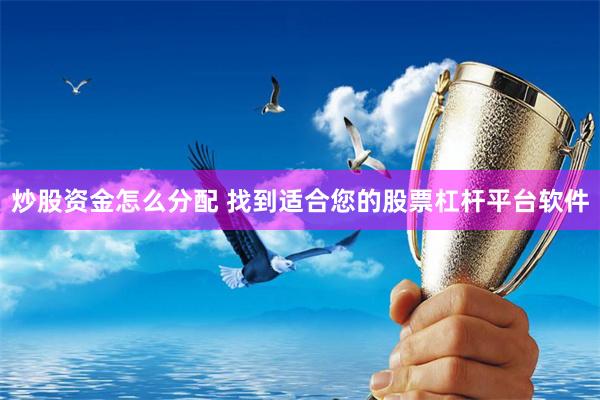 炒股资金怎么分配 找到适合您的股票杠杆平台软件